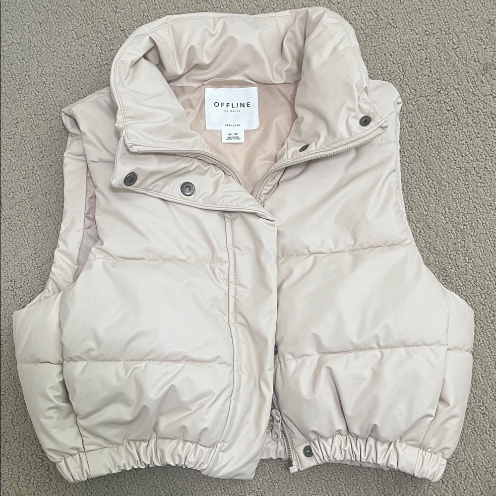 Offline Women's Cream Puffer Vest